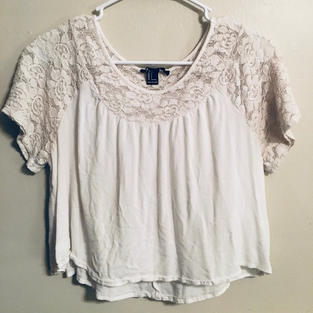 Forever 21 Womens Cropped Top, Size L